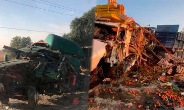 Choque en Quecholac deja daños materiales millonarios