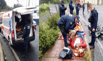 Pipa de gas embiste a motociclista en Xiutetelco 