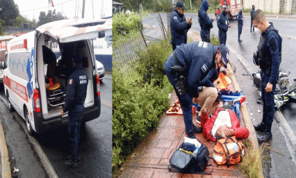 Pipa de gas embiste a motociclista en Xiutetelco 