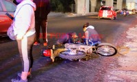 Motociclista resulta herido por choque y espera más de una hora para ser atendido 