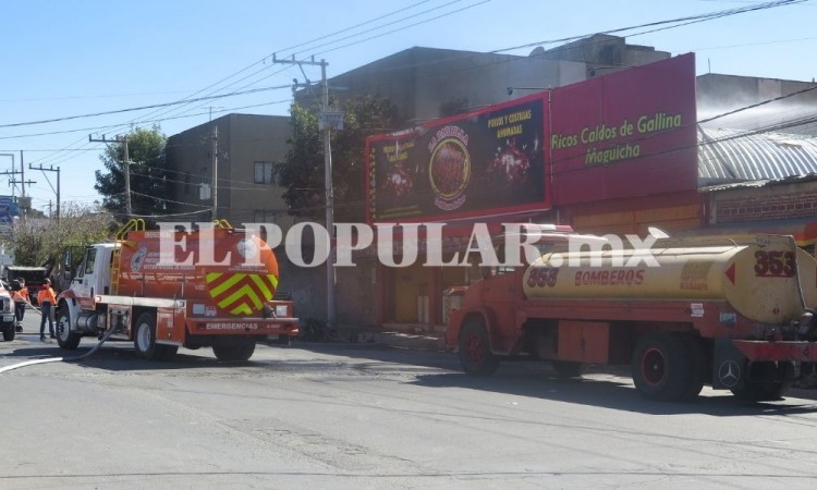 Reportan incendio en San Jerónimo Caleras