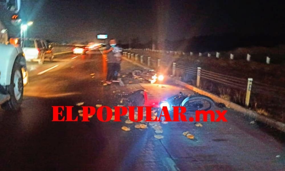 Muere motociclista en choque sobre la autopista Puebla-Orizaba