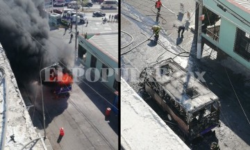 ¿Más incendios? Se prende camión de Los morados en La Libertad 