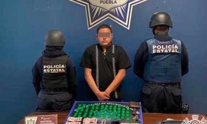 Detienen a El Sadan presunto narcomenudista de Atlixco