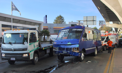 Colisión múltiple de rutas deja cuatro lesionados 