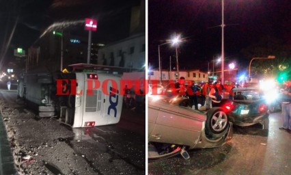 Dos volcaduras dejan varios lesionados en la capital poblana 