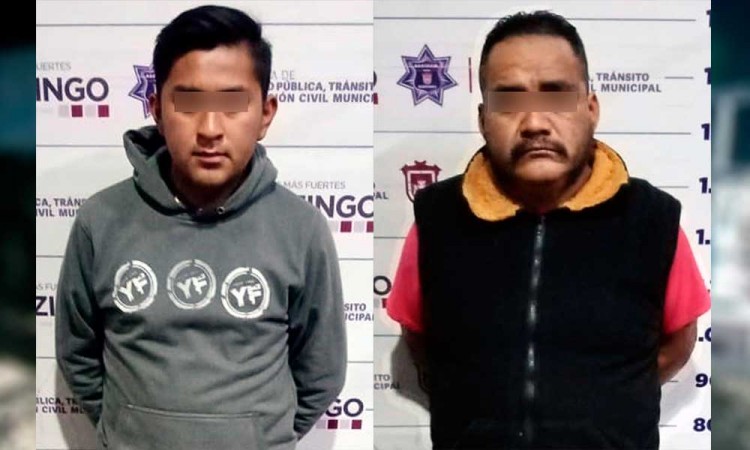 Detienen a dos hombres por posesión ilegal de hidrocarburo en Huejotzingo
