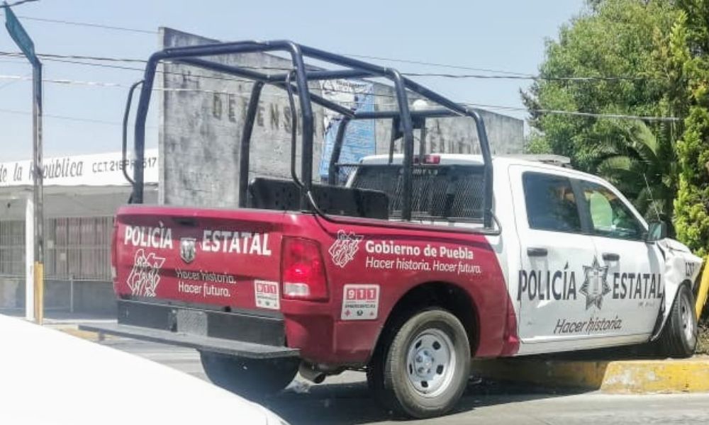  Choca patrulla estatal en Centro de la ciudad de Puebla