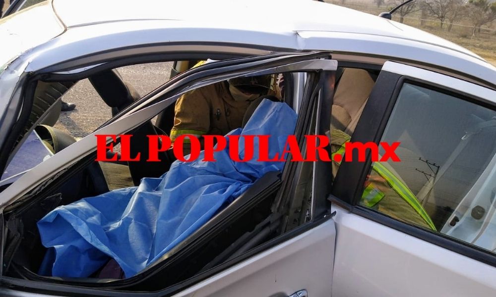 Automovilista muere prensada en choque frontal en Huejotzingo