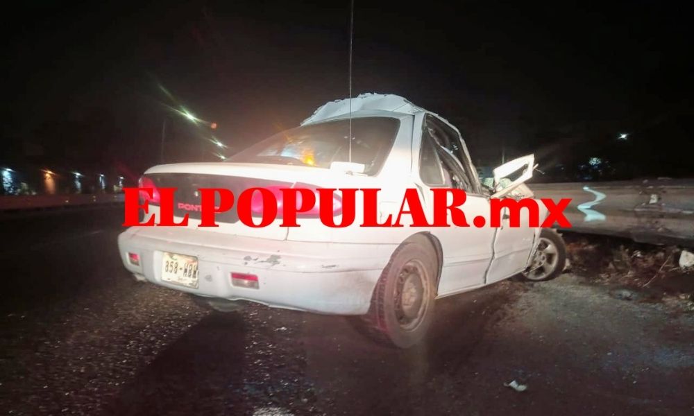 Automovilista se salva de resultar herido sobre la autopista México-Puebla