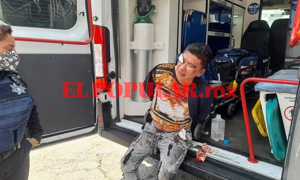 Ladrón termina detenido y golpeado durante robo a domicilio en la colonia La Paz