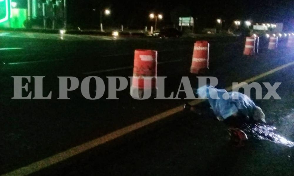 Motociclista muere por derrape y choque en la autopista Puebla-Orizaba a la altura del municipio de Palmar de Bravo