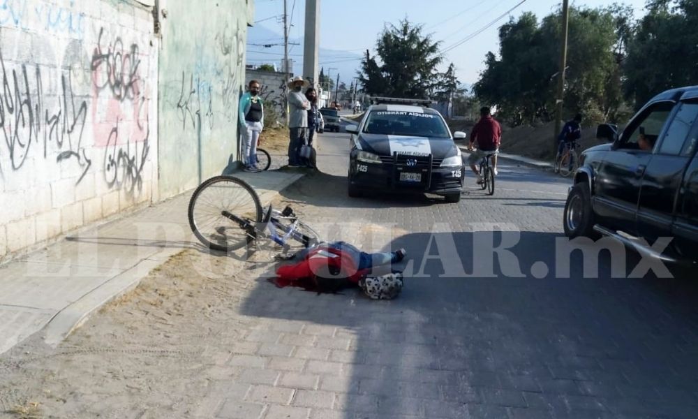 Mujer ciclista murió al ser impactada por vehículo en Amozoc de Mota