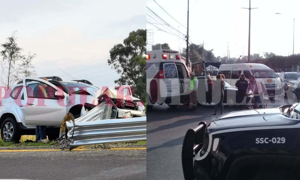 Ocurren tres percances viales en una hora, en distintos puntos de la zona metropolitana de Puebla