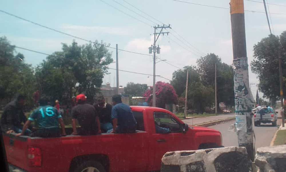Policía municipal de Coronango es agredida por un grupo de sujetos en Mihuacán