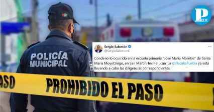 Salomón condena balacera en escuela de San Martín Texmelucan