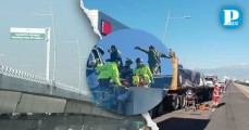 Camionero sobrevive a accidente en la autopista México-Puebla