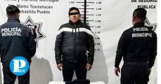 SSP de Texmelucan recupera camión robado y rescata al operador presuntamente secuestrado