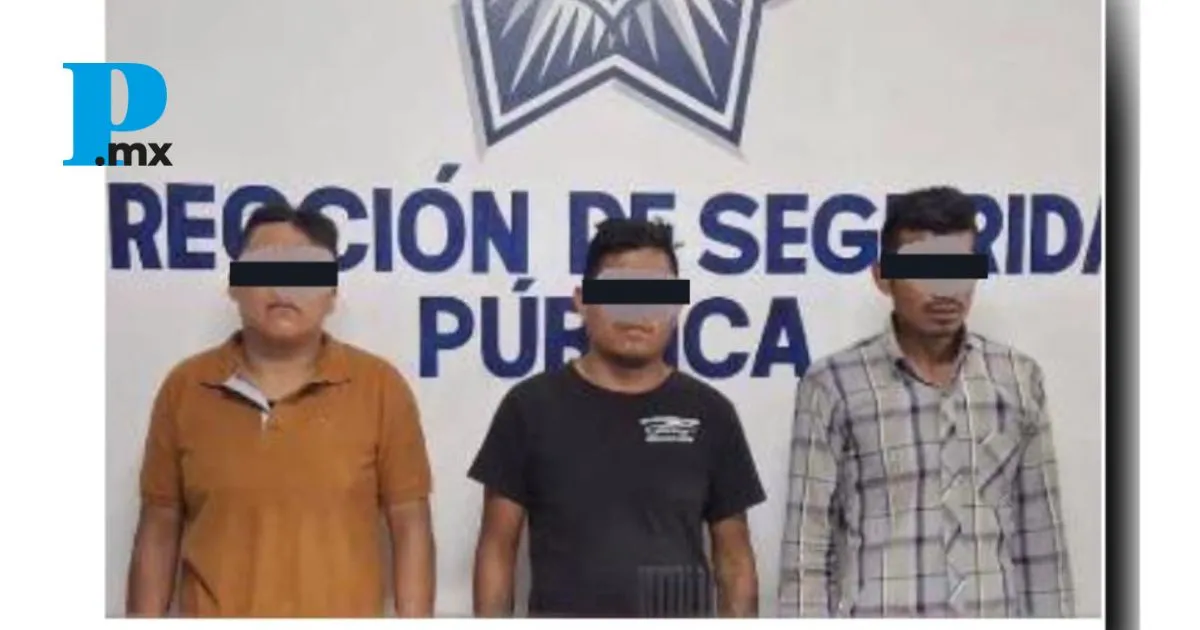 Detienen en Tehuacán a tres sujetos por robo a transporte de carga