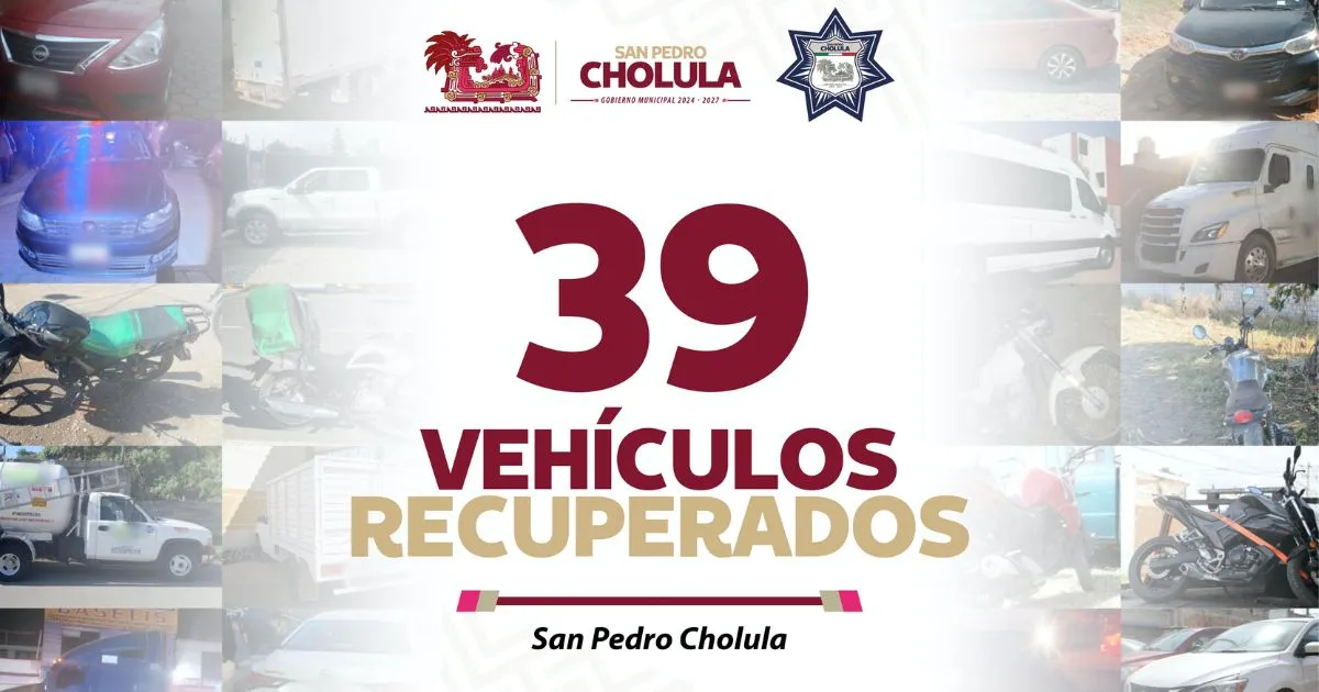 Detiene Policía de San Pedro Cholula a 255 personas en el primer trimestre de 2025