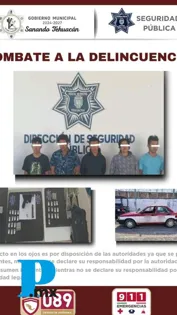 Seguridad Pública de Tehuacán y SEMAR Desarticulan Banda de Asaltantes “OAXACA” en Operativo Mixto