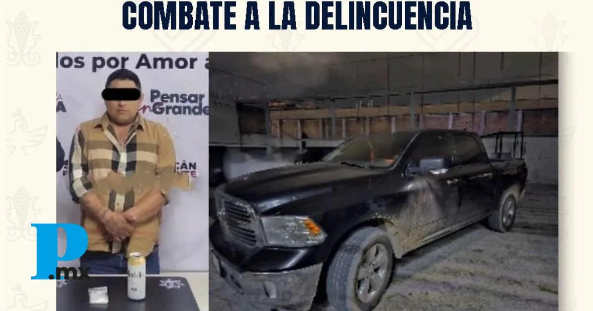 Gobierno de Tehuacán detiene a Álvaro N. con cristal tras operativo con Marina y Policía Estatal