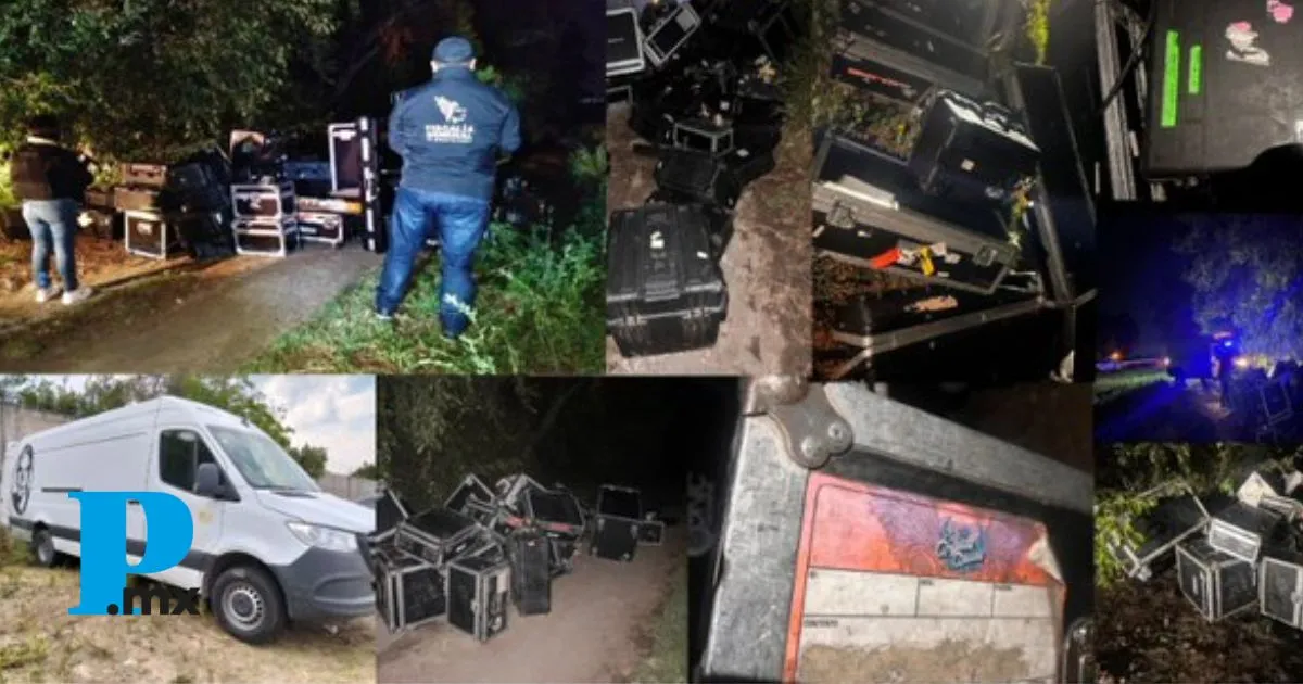 Recupera la Fiscalía General del Estado de Puebla en  San Martín Texmelucan equipo robado de grupo musical