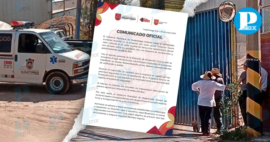 Trabajador muere dentro de Cerámica Santa Julia; empresa opera sin permisos 