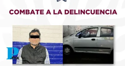 Gobierno de Tehuacán recupera automóvil con reporte de robo y presenta a presunto responsable ante la FGE