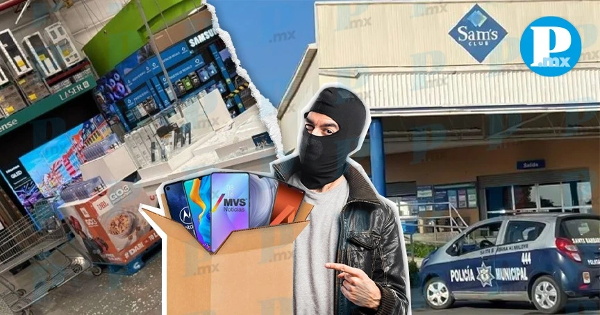 Asaltan Sam´s Club de Plaza San Diego; roban decenas de celulares 
