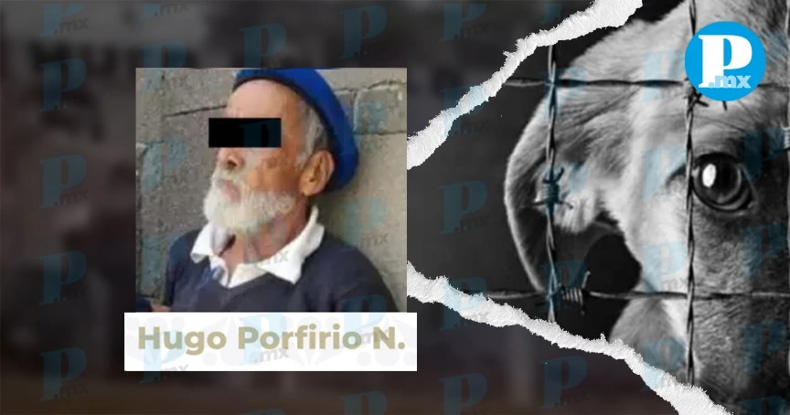 Detienen a adulto mayor por maltrato animal en Puebla