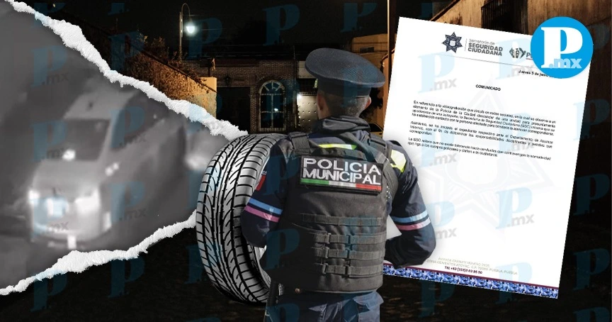 Investigan a policía de Puebla por robo de autopartes en Agua Santa