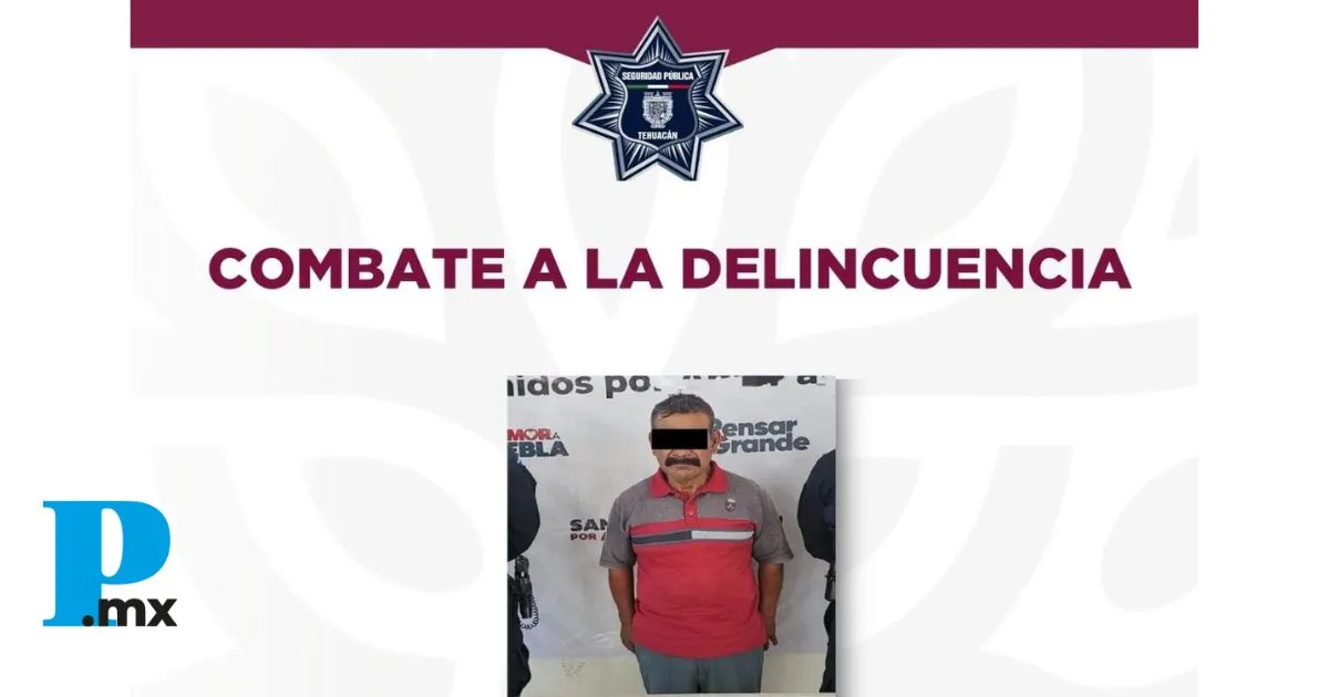 Detienen a hombre con droga en operativo conjunto en Tehuacán