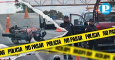 Motociclista muere tras chocar contra auto en la Puebla–Atlixco