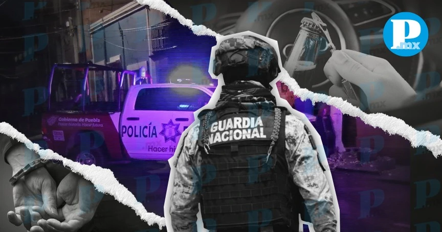 Detienen a cinco elementos de la Guardia Nacional por encubrimiento en Puebla