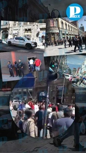 Así fue la pelea entre ambulantes y autoridades en el centro de Puebla