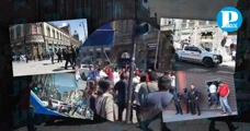 Así fue la pelea entre ambulantes y autoridades en el centro de Puebla
