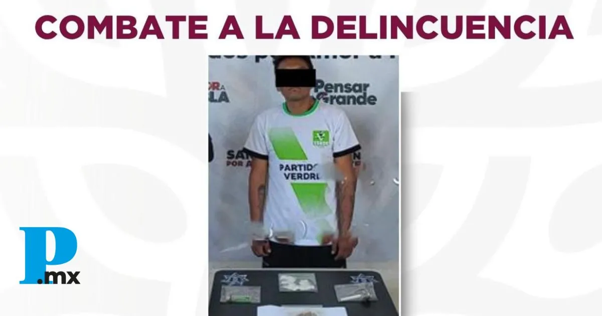 Detiene a narcomenudista vinculado a robo en tienda 7/24 del Centro de Tehuacán