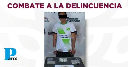Detiene a narcomenudista vinculado a robo en tienda 7/24 del Centro de Tehuacán