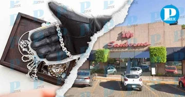 Los sujetos rompieron una vitrina del área de joyería 