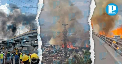 Bomberos y equipos de Protección Civil lograron controlar las llamas y se mantienen labores de enfriamiento en el sitio