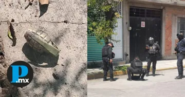 Elementos de seguridad resguardan calles en San Martín Texmelucan tras el hallazgo de un artefacto con posible carga explosiva