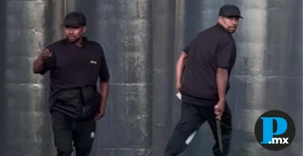 Hombre con machete amenaza a mujeres en puente peatonal de la Recta a Cholula