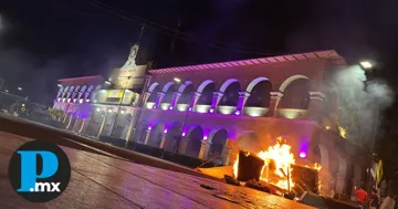 La movilización inició de manera pacífica en el centro del municipio