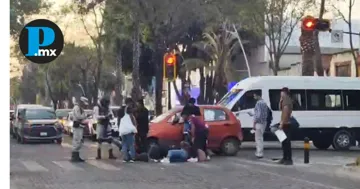 El percance ocurrió entre un vehículo particular y una motocicleta