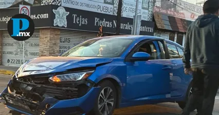 Uno de los accidentes ocurrió sobre la Avenida 25 Poniente y la 9 Sur