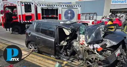  Sandra Paola quedó prensada al interior del vehículo con lesiones de extrema gravedad