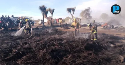 El incendio se origin&oacute; en una talacher&iacute;a ubicada en la colonia Santiago Alseseca