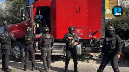 Operativo a&eacute;reo-terrestre permite recuperar tr&aacute;iler robado en la autopista M&eacute;xico&ndash;Puebla