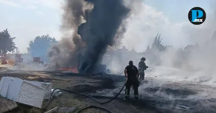 Autoridades estatales y municipales controlaron un incendio cerca del fraccionamiento Villas del Carmen